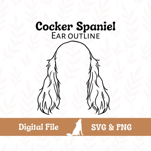 Labrador Retriever Dog Ear Outline SVG Cut File and PNG File Etsy