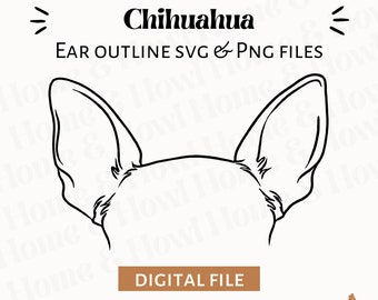 Chihuahua Ear Svg - Etsy