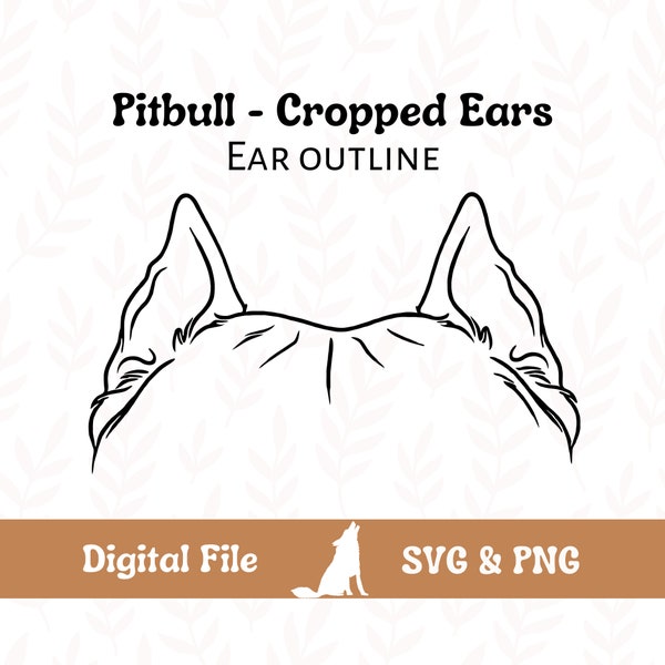 Pitbull Ears for Tattoo - Etsy
