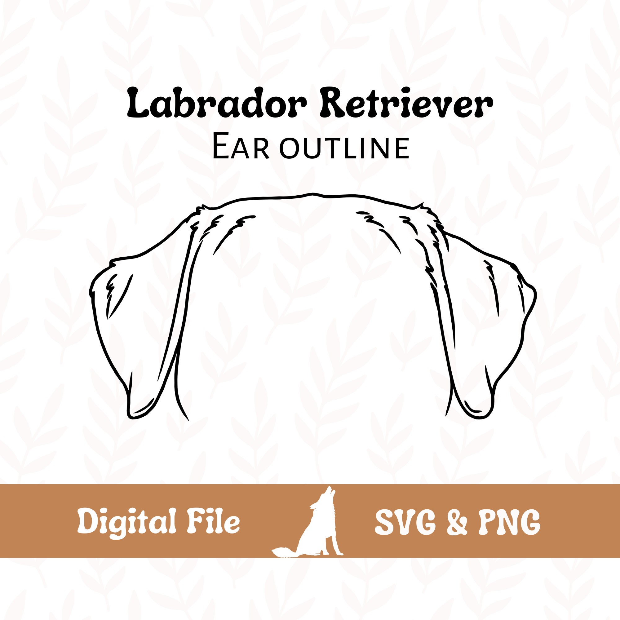 Labrador Retriever Ear Outline - Etsy