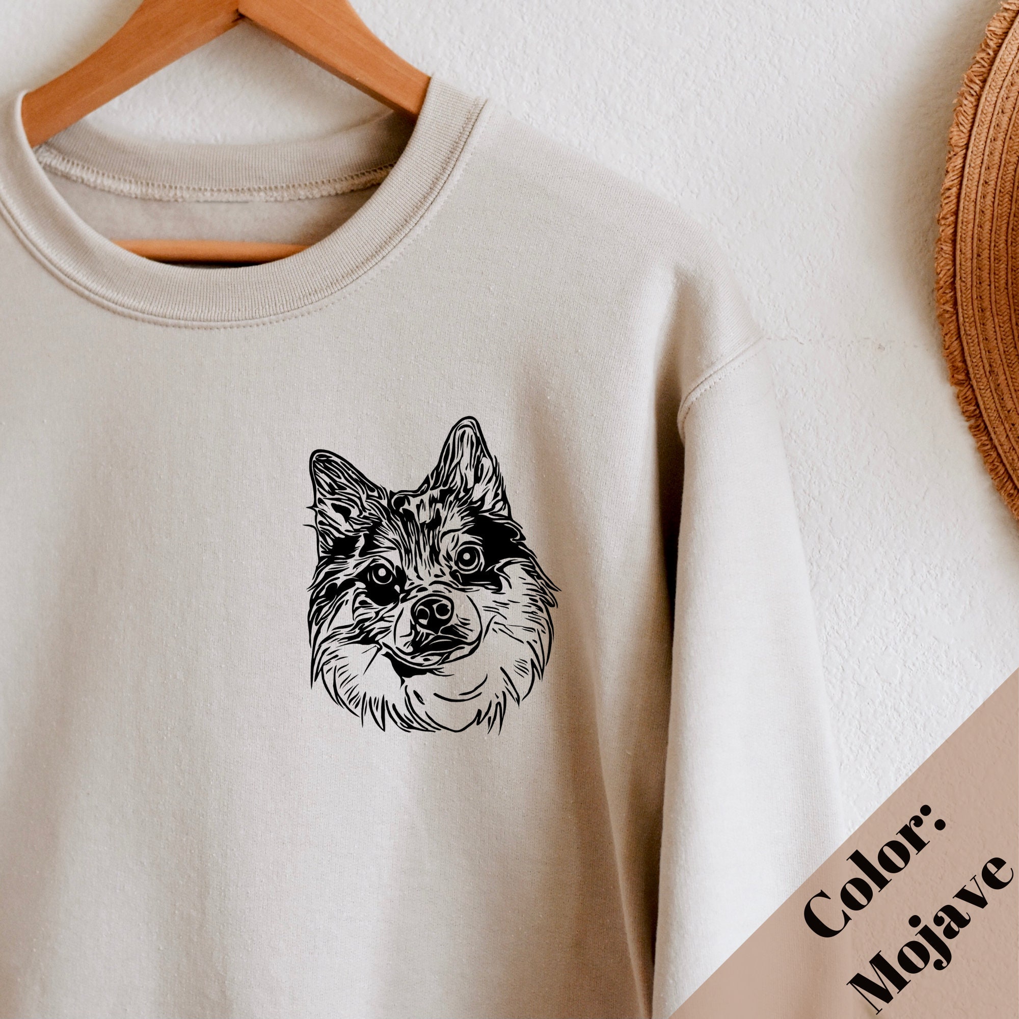 custom dog embroidered sweatshirt