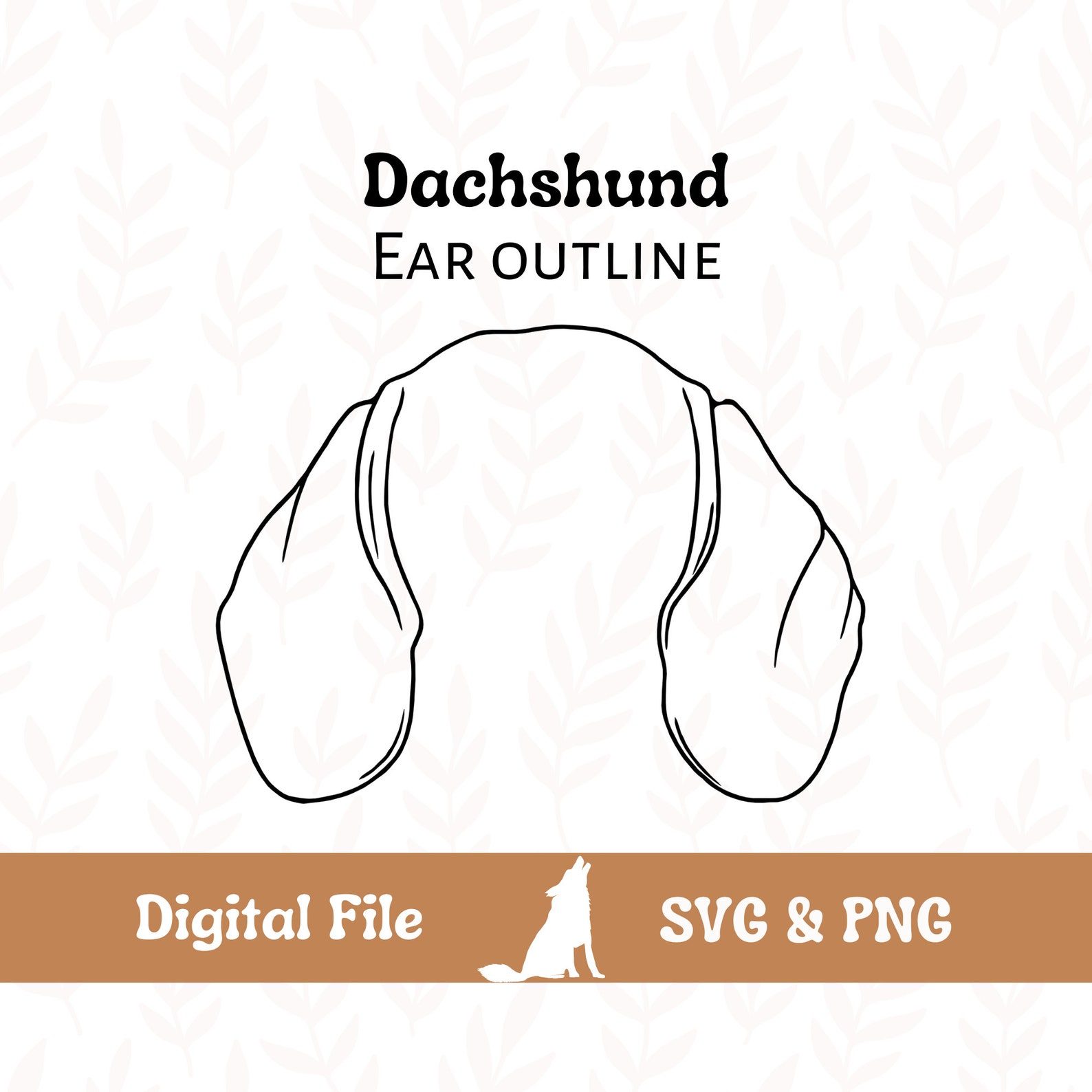 Dachshund Dog Ear Outline SVG Cut File and PNG File for Cricut Etsy Dachshund Dog Ear Outline SVG Cut File and PNG File for Cricut Etsy