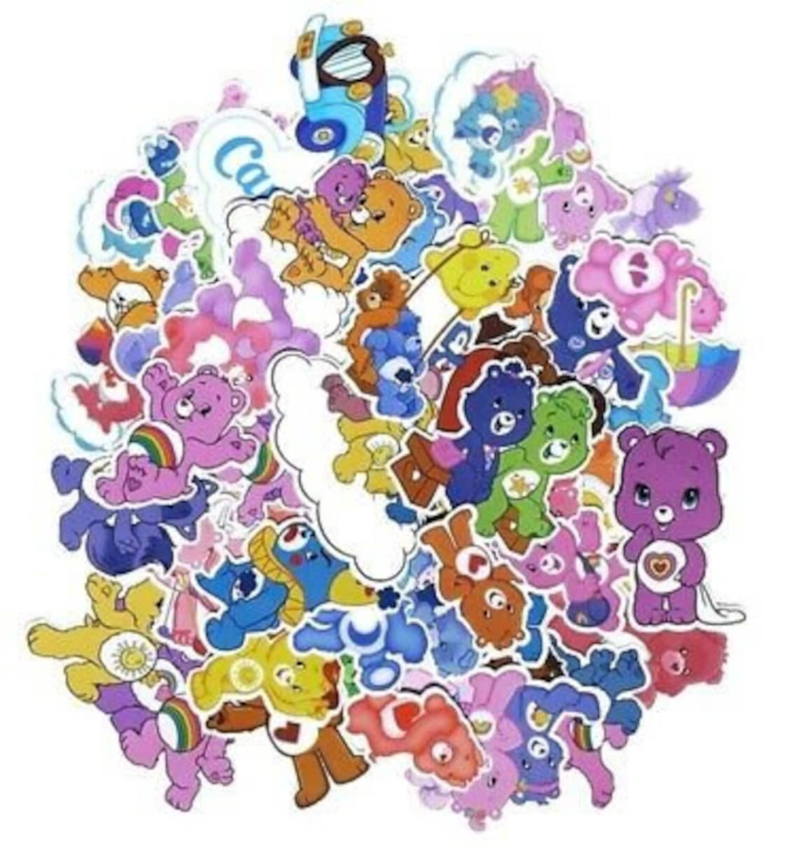Care Bears Themed Set of 53 Assorted Stickers Decal Set Etsy