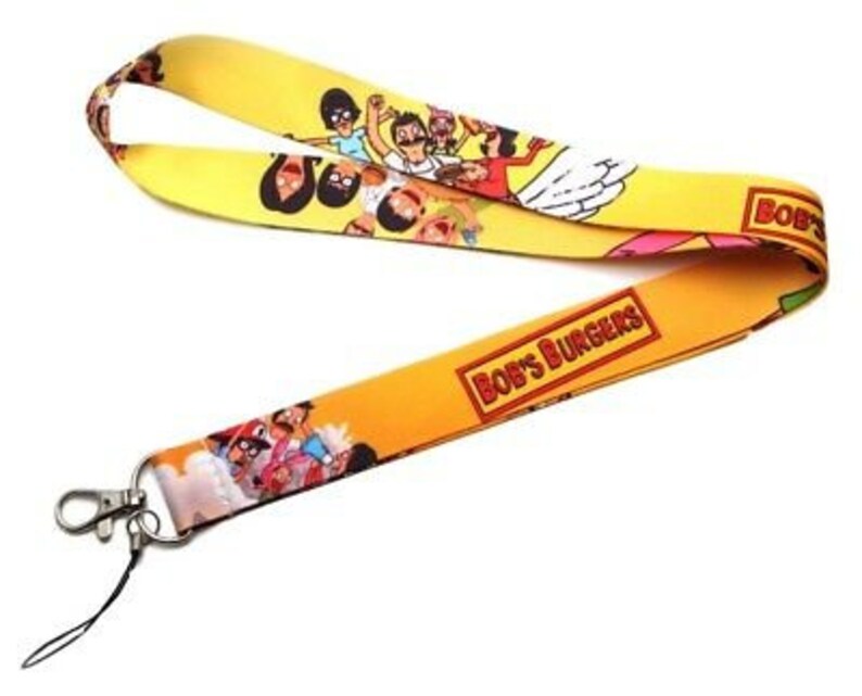 Bob/'s Burgers Logo and Characters LANYARD ID Holder Keychain