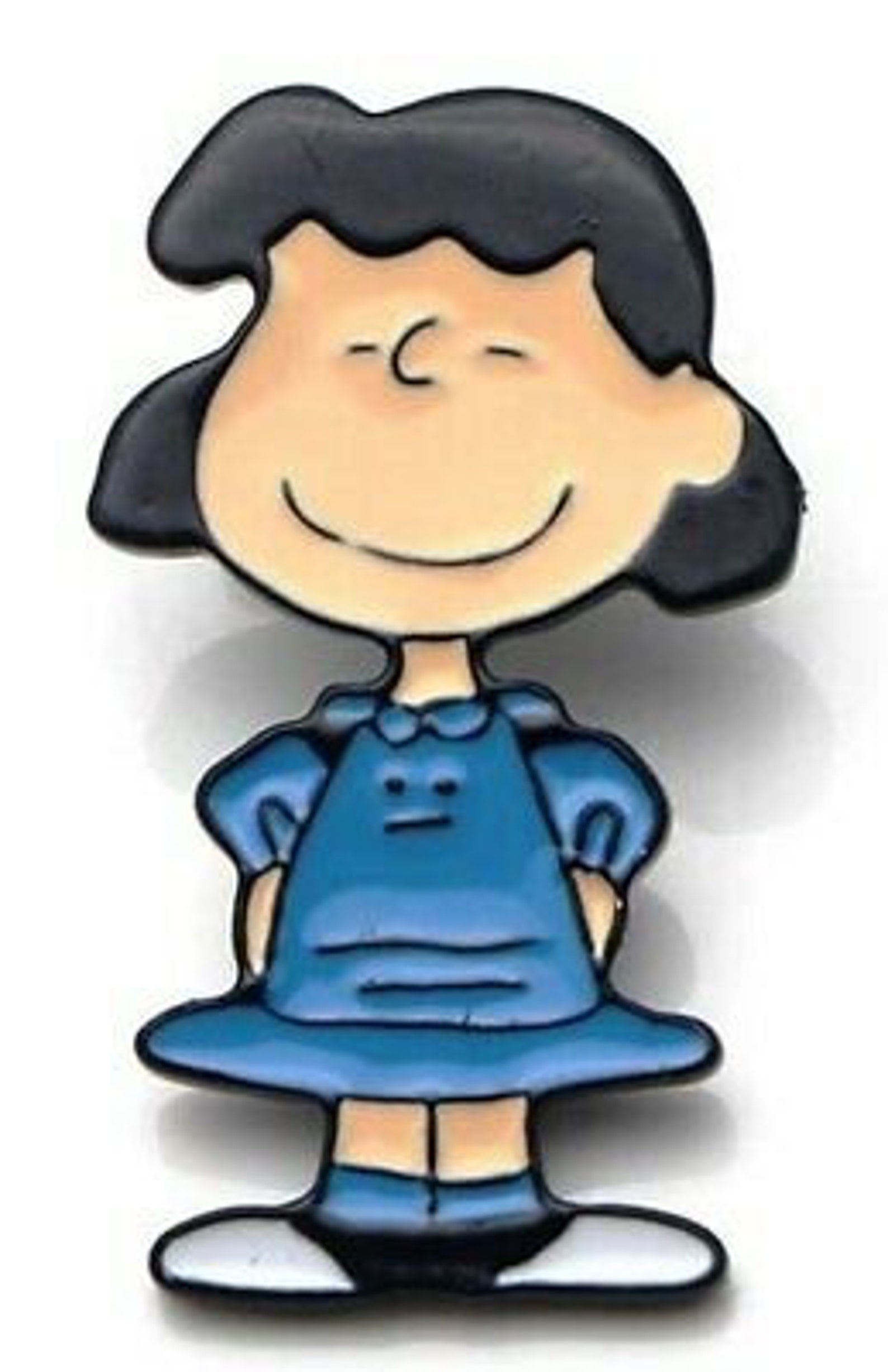 Peanuts Lucy Cartoon Character 1.25 Inches Tall Enamel Metal Etsy