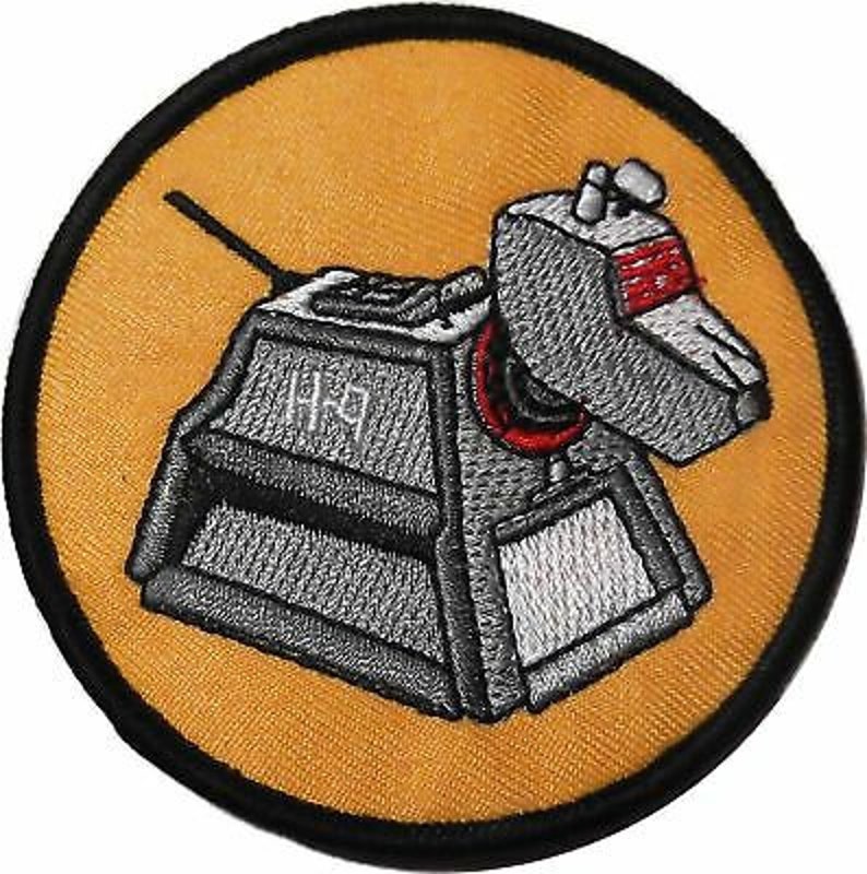 DW K-9 Computer Dog 4 Inch Wide Iron On Patch