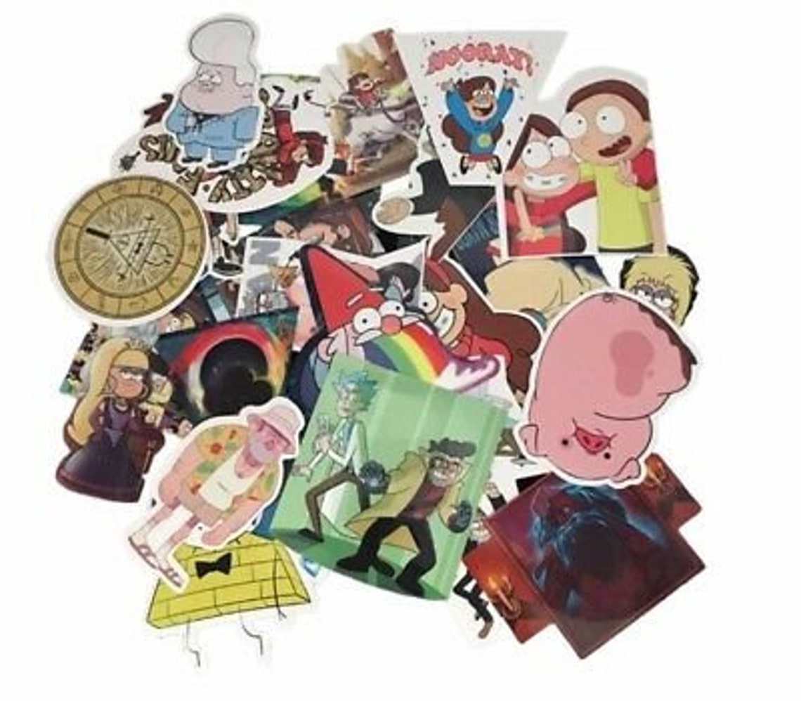 Gravity Falls TV Series Decal Stickers Random Assorted Lot of | Etsy