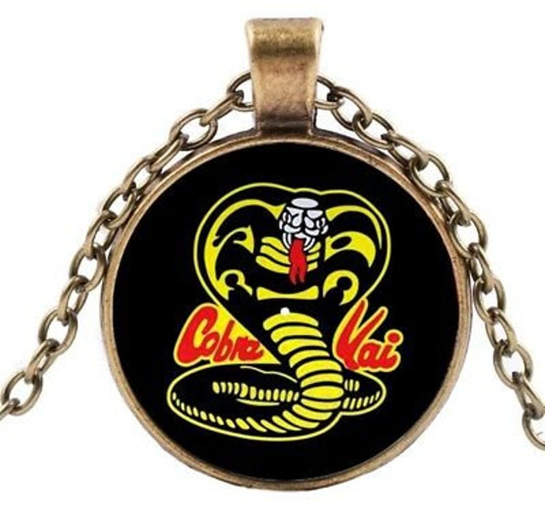 Karate Kid Cobra Kai Glass Domed Pendant Necklace Etsy
