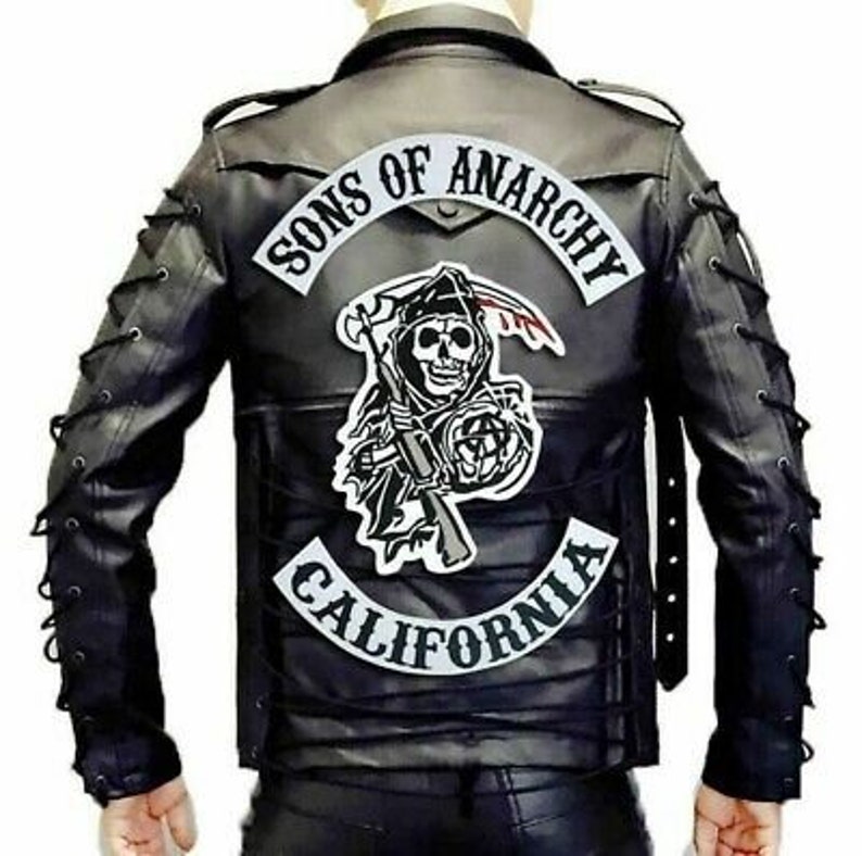 Sons of Anarchy California 13 Piece Jacket Biker 14 Tall Etsy