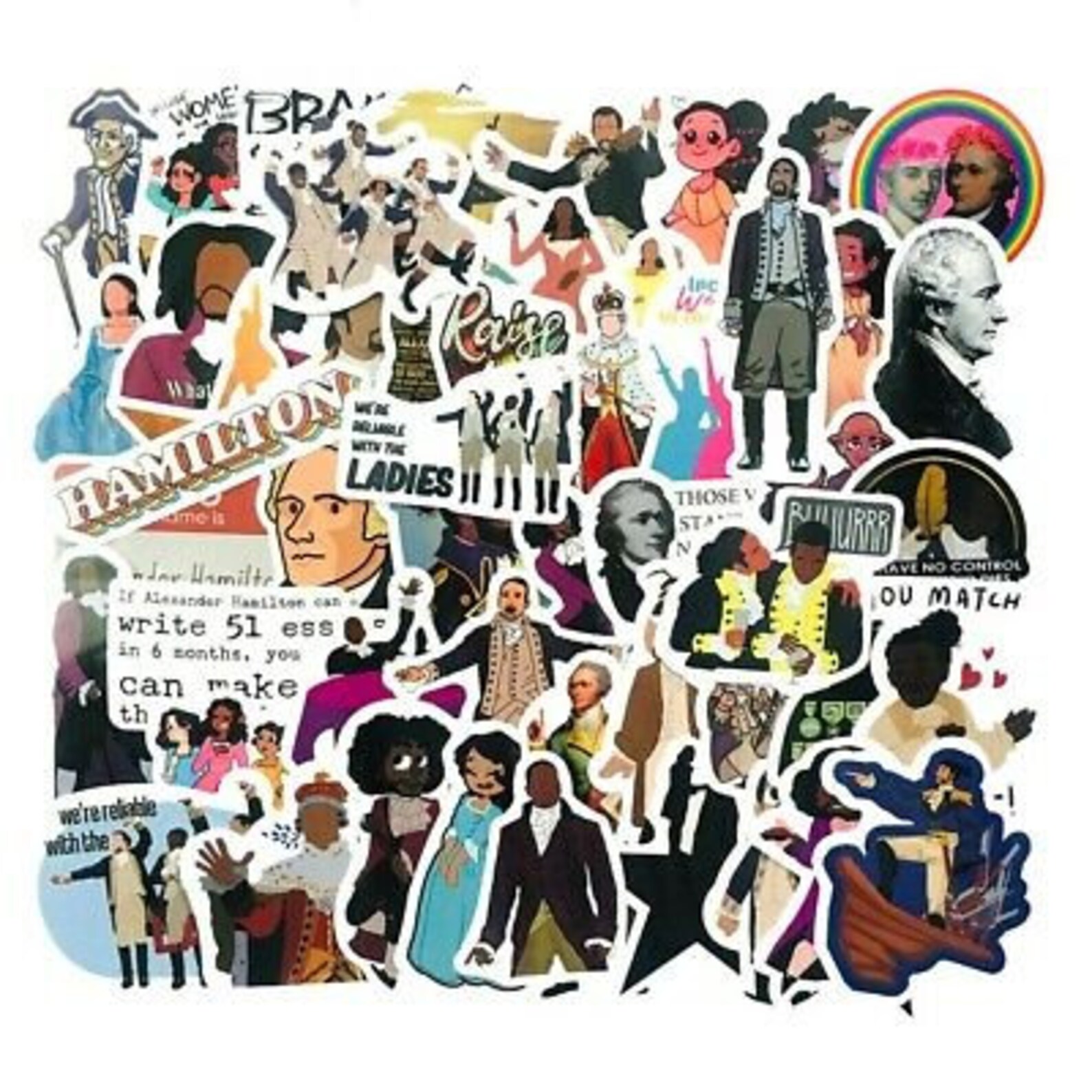 Broadway Musical Themed Set of 50 Assorted Stickers Decal Set Etsy