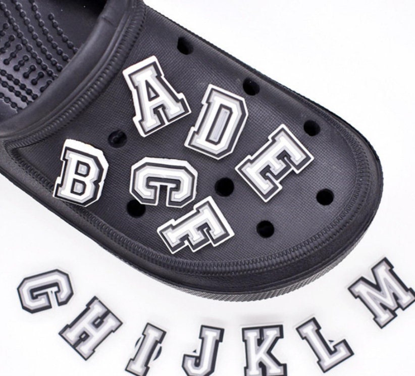 One Alphabet Letter Charms Shoe Charm Accessories for clogs Etsy