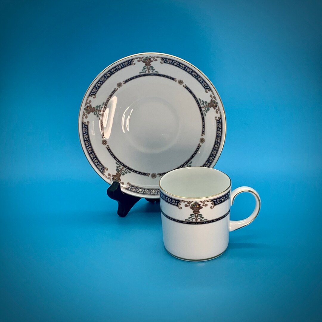 Wedgwood Highgrove Espresso Cup and Saucer 1991 Etsy.de