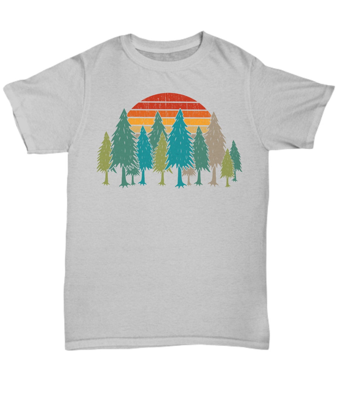 Trees T Shirt Men's Tshirt Nature Shirt Hiking Etsy
