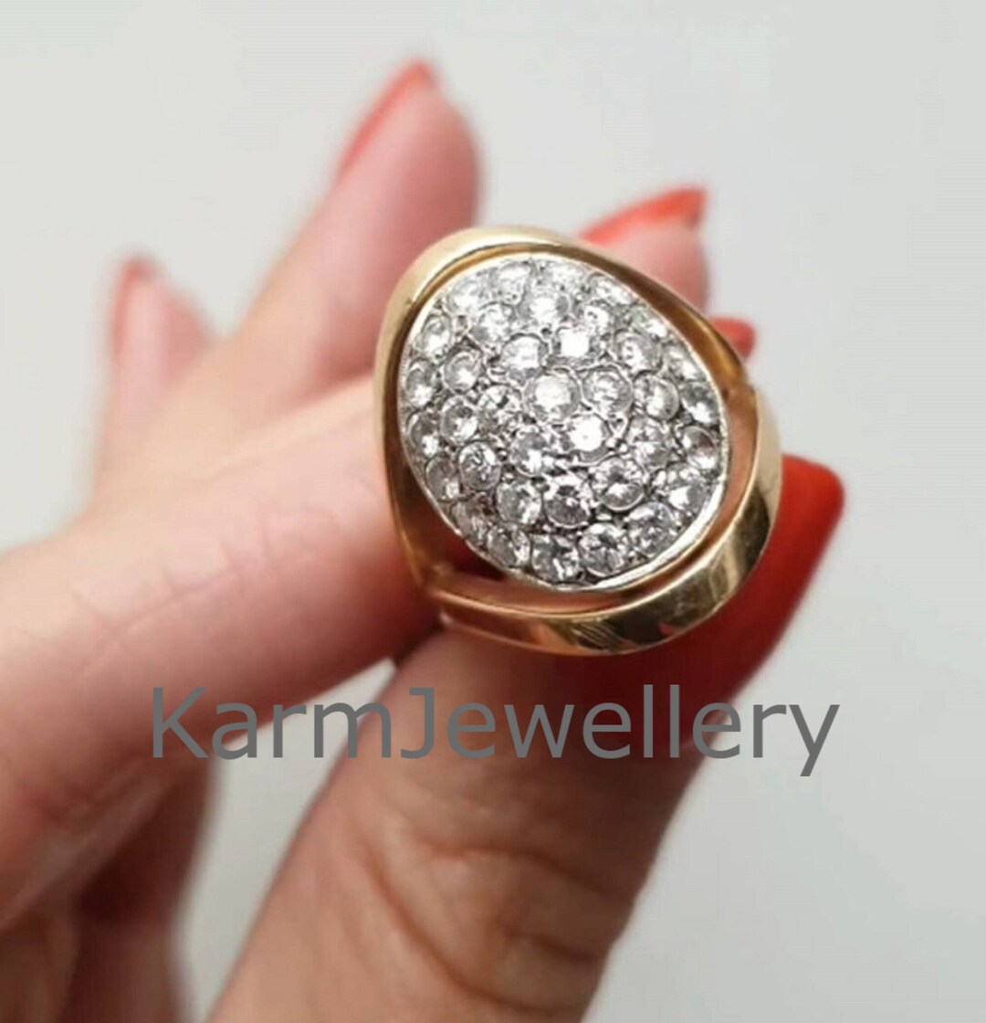 Two Tone Ring Twilight Bella Wedding Ring Round Cut Moissanite Ring