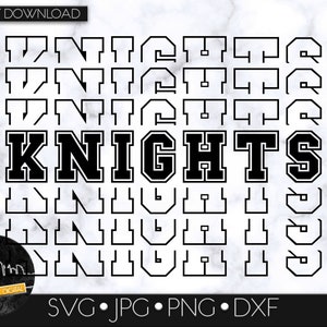 Knights SVG Digital Download, SVG Cut File, SVG for Cricut or Silhouette, School Spirit svg, Team Mascot