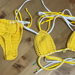 Crochet Thong bottom and Long Triangle Top Pattern