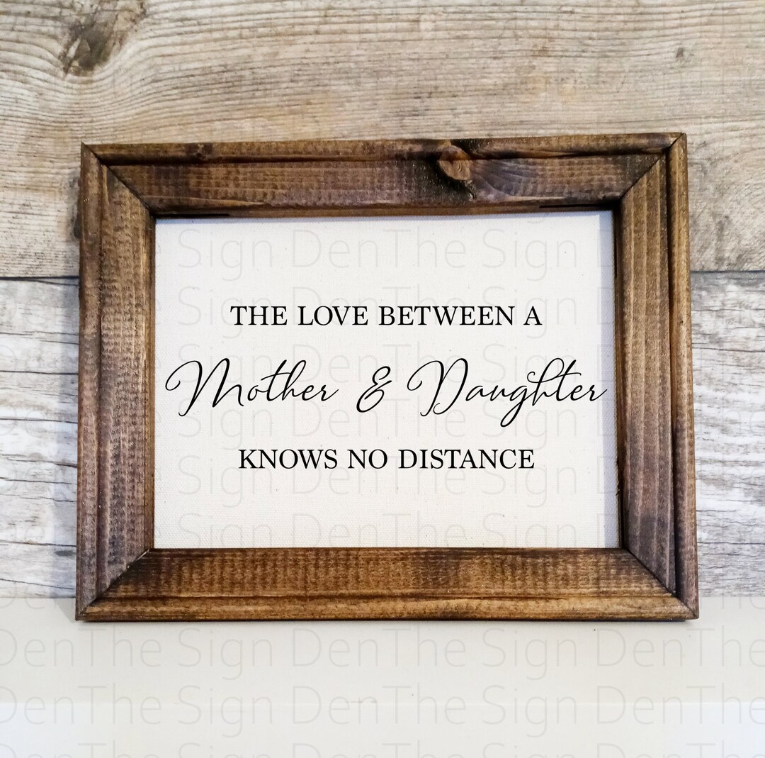 The Love Between Mother and Daughter Knows No Distance Etsy