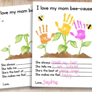 Mother's Day Garden Printable | Kids' Handprint Keepsake | Teacher and Parent Resources | Crafts for Pre-K and Kindergarten Children