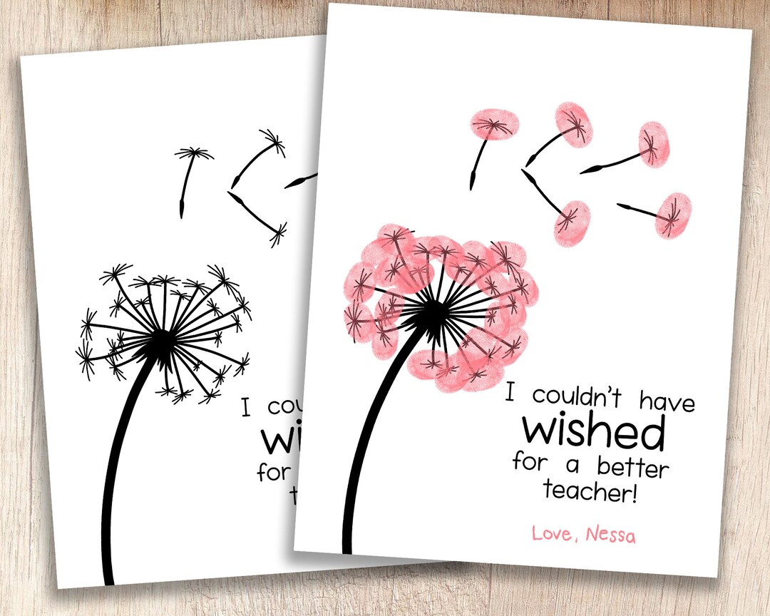 Teacher Appreciation Printable | Wish Flower Print | Teacher &amp; Parent ...