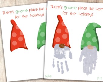 Gnome Christmas/Holiday Printable | Kids' Handprint Keepsake | Teacher/Parent Resources | Pre-K and Kindergarten Crafts