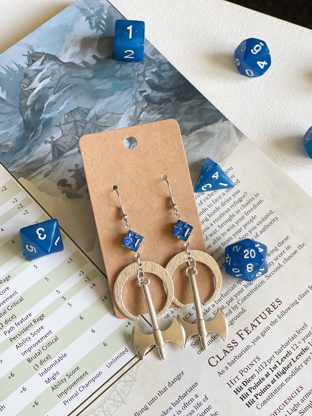 Barbarians Rage Barbarian class DND Jewelry Barbarian Etsy.de