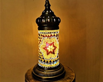 Türkische Zylinder Amazing Tischlampe Morrocan Dekor Nachttisch Beleuchtung FREE SHIP Boho Light US Plug avaliable