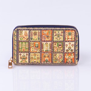 Cartera brocada Cartera con cremallera Una pequeña cartera Cartera de noche Regalo
