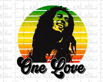 Bob Marley One Love Etsy