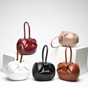Dumpling Hobo Tasche, Einzigartige Handtasche, Vintage Tasche, Designer, Personalisiert, Echtleder Geschenkideen