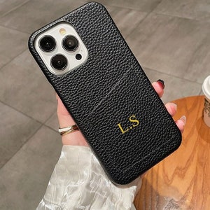 Personalized Leather iPhone case, iPhone 15 14 13 Pro Max Case - iPhone 13 Pro Max, 13 Pro, 13, iPhone 12 Pro Max, 12 Pro custom all sizes
