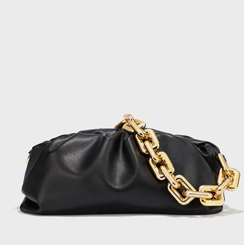 Gold Chain Bag Unique Handbag Vintage Bag Designer Etsy