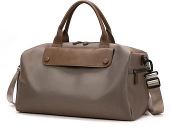 Sac de voyage personnalisé, cadeau pour homme | Sac en cuir personnalisé, cadeau de bureau personnalisé | Idées cadeaux de sac de sport pour lui