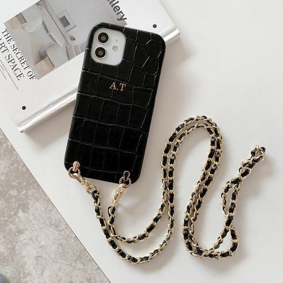 Étui/Coffret Crossbody En Cuir Pour IPhone (11 à 16 Pro Max) - Avec Porte-Cartes & Dragonne - Neuf Garanti 1 An