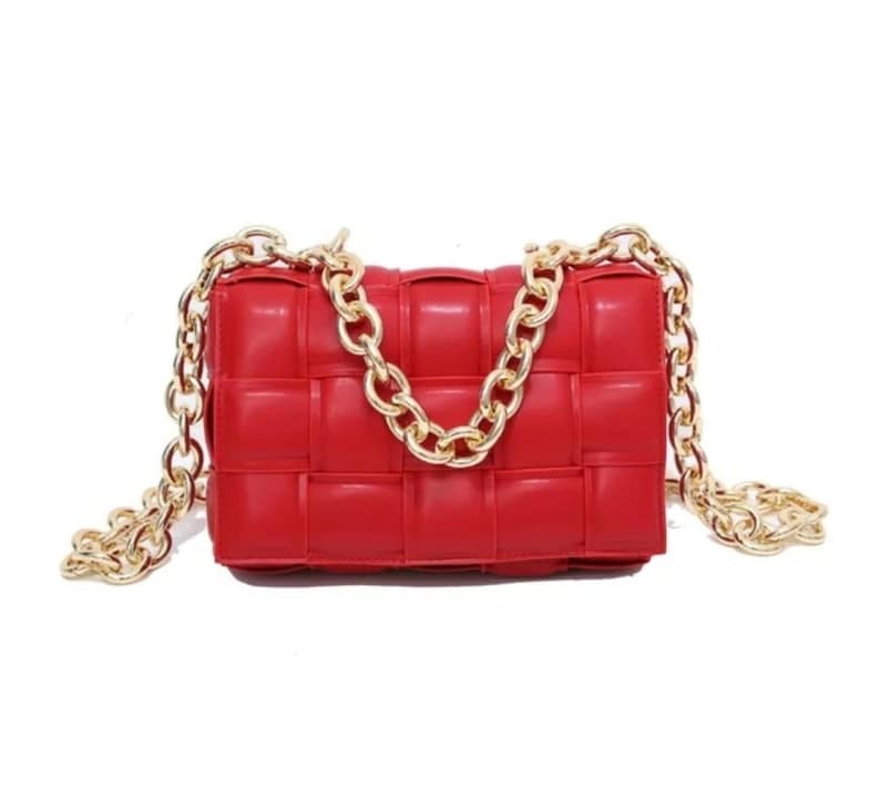 Gold Chain Bag Trendy Bag Unique Handbag Vintage Bag Etsy