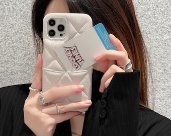 レザークロスボディフォンケース |彼女の iPhone 11 12 13 14 Pro Max 用の高級 Iphone ケース、カード スロット チェーン付きのすべてのサイズのかわいいトレンディな電話ケース