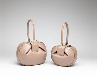 Gabbi Dumpling Bag, Unique Handbag, Vintage Bag, Designer, Personalized, Genuine Leather Gift Ideas