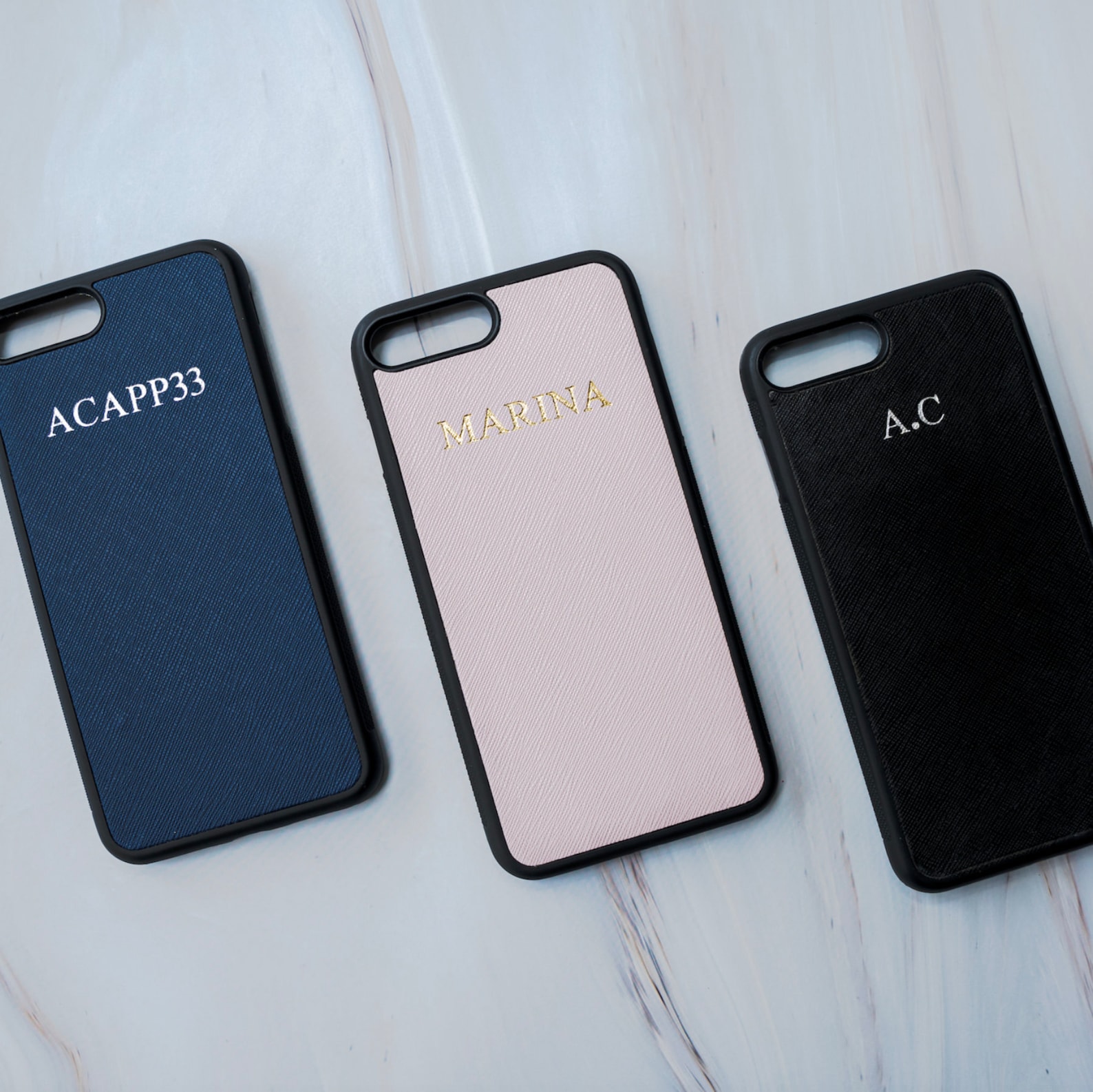 Buy Leather Phone Case Monogram Custom Embossed Personalized Online in