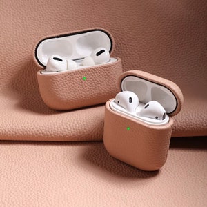 Pebble Leather Airpods Case / Airpods Pro Airpods Lederen Monogram Aangepast Cadeau Gegraveerd AirPod Pro Case, AirPod Case, Custom Airpods Case