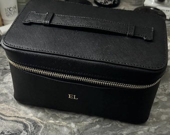 Trousse de toilette personnalisée – Trousse de maquillage personnalisée, organiseur de voyage, cadeau de demoiselle d'honneur, trousse de toilette de luxe, cadeau de Noël pour femme