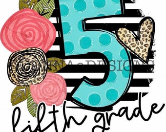 5th Grade Png Etsy