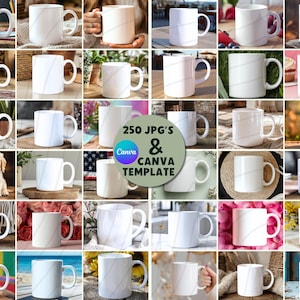 250 Mug Mockup, Mockup Mug, Coffee Mug Mockup, Mug Mockup Bundle, Mockup Bundle, Ceramic Mug Mockup, White Mug, Coffee Mug Mockup