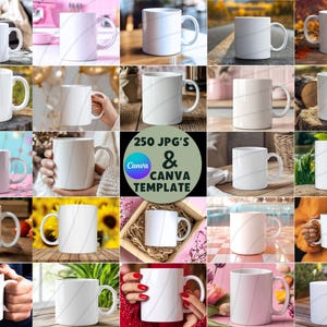 250 Mug Mockup, Mockup Mug, Coffee Mug Mockup, Mug Mockup Bundle, Mockup Bundle, Ceramic Mug Mockup, White Mug, Plain Mug Mockup
