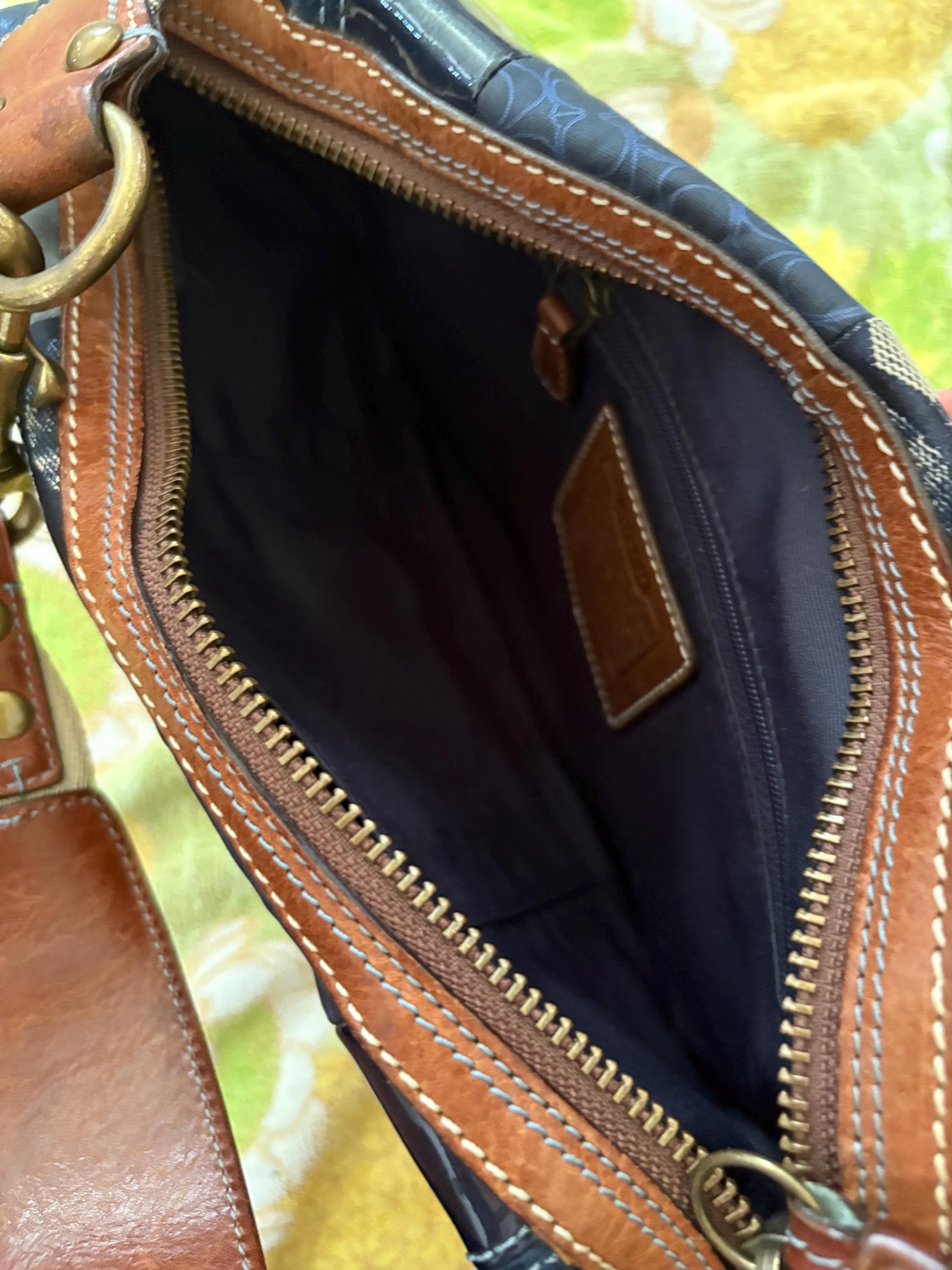 00s Coach Denim Patchwork Pocket Hobo Shoulder Bag, Style #10019
