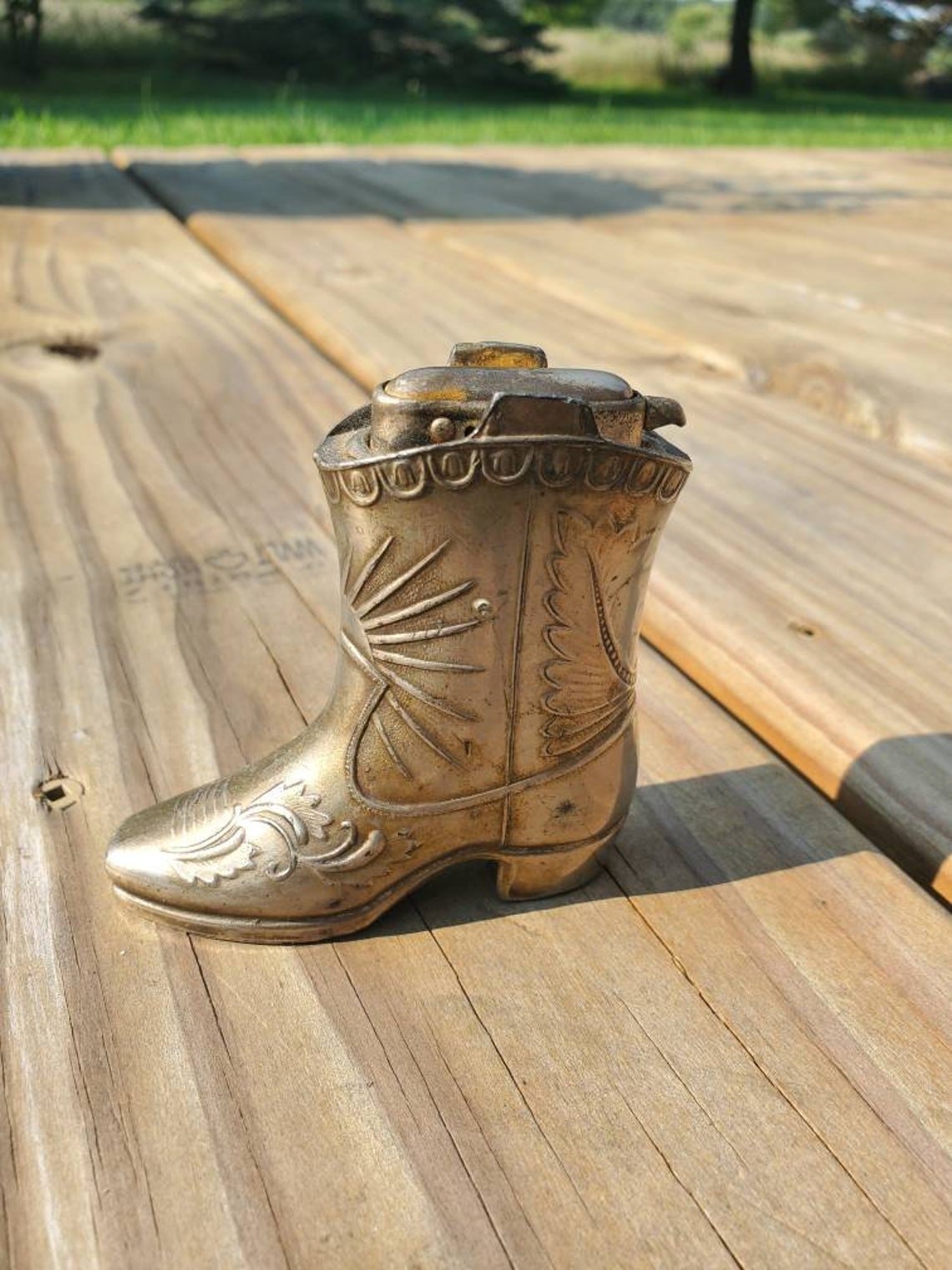 Vintage Cowboy Boot Lighter Antique Table Lighter Etsy