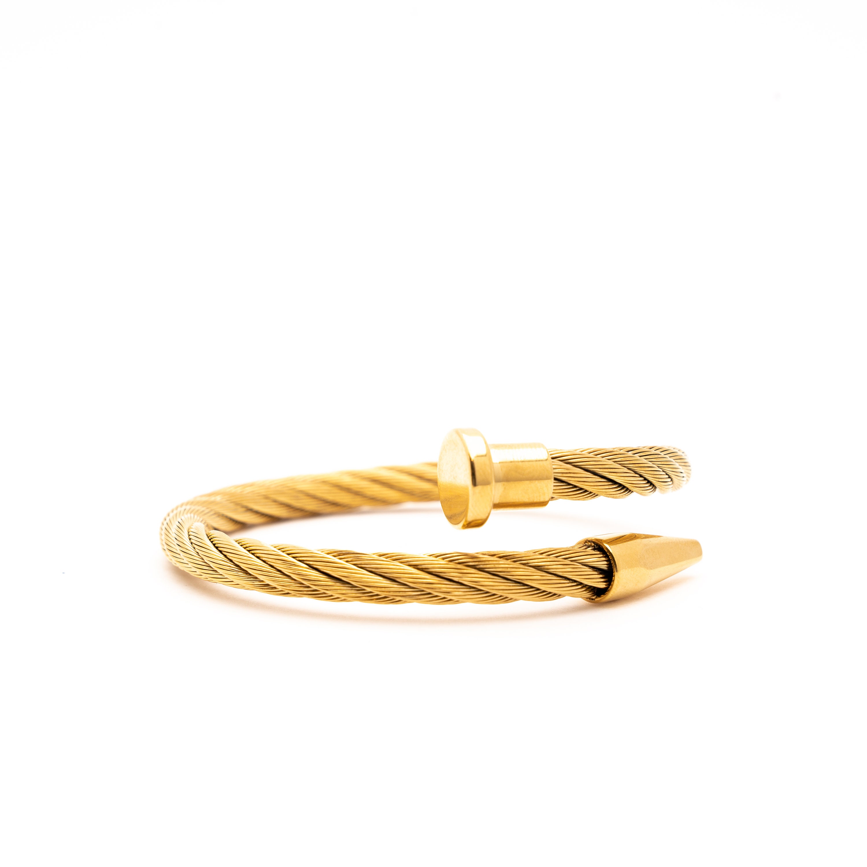 Mens Black/Gold/Silver Stylish Modern Nail Bracelet Etsy