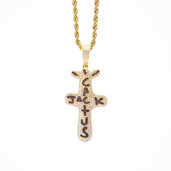 Cactus Jack Pendant With Rope Chain Silver Cactus Jack Pendant
