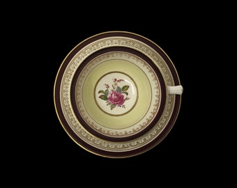 Johnson Bros. English tea cup set with gold gilding and pink rose