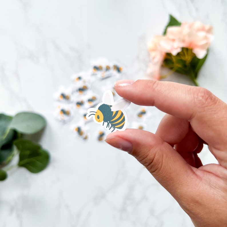 Bee Envelope Seal Stickers | Small 1" Cute Bees | Tiny Sticker ...
