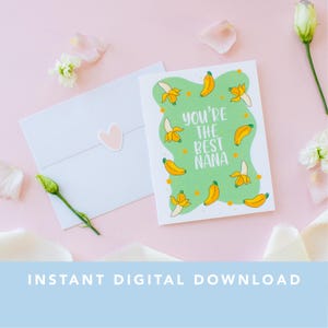 Cartão do Dia da Vovó Você é a Melhor | Download Digital Instantâneo | Dia das Mães da Vovó | Cartão de Saudação da Madrasta | Presente da Sua Filha ou Filho