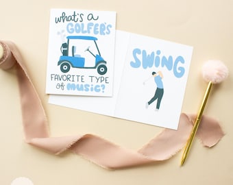 Golf Birthday Card | Dad Joke | Grandpa Gift | Fathers Day | Golf anniversary | Golf pun | Funny golf | Handmade golf card - A2 Sized Card